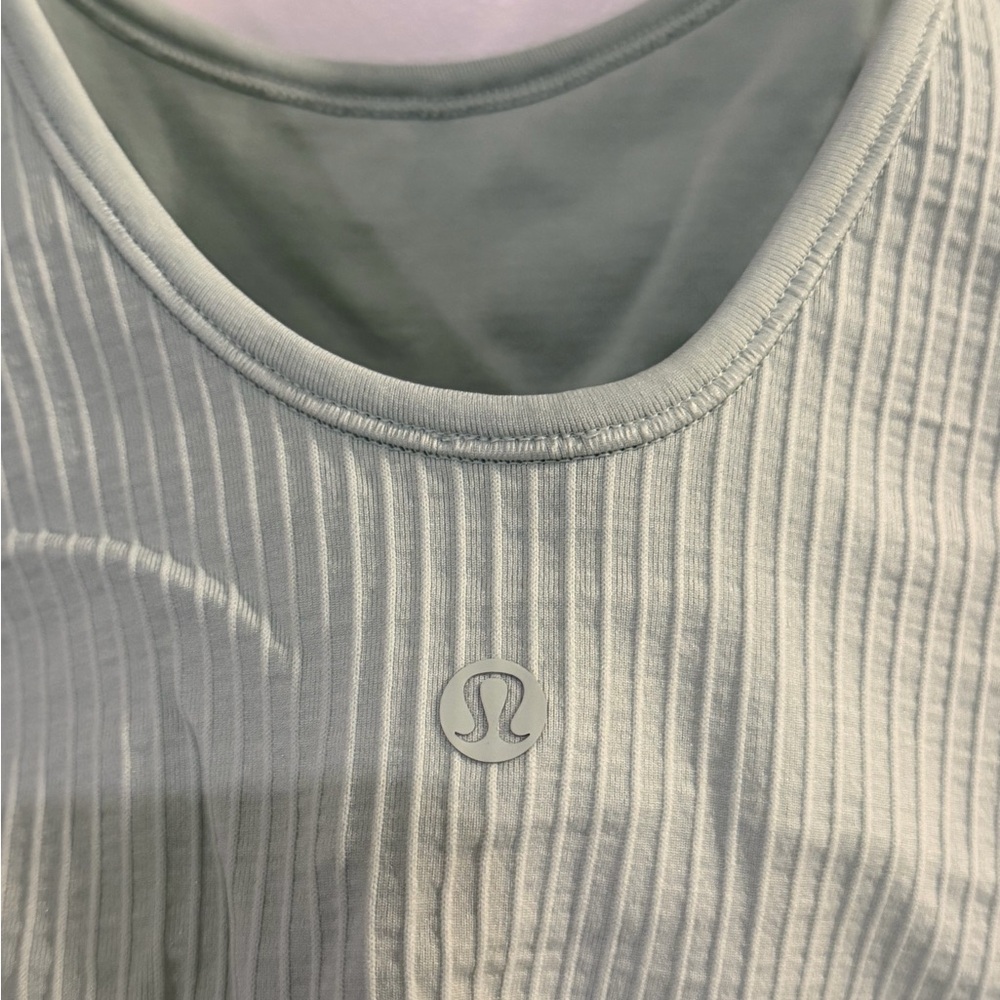 Lululemon Ebb to Street Bodysuit Ribbed Scoop Neck Light Mint - #30 - Picture 5 of 9